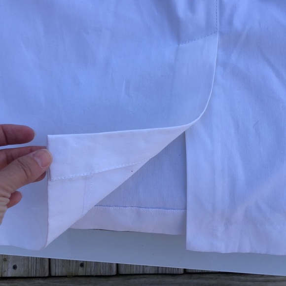 NWT! / LIZ CLAIBORNE - Flat Front Skirt w/ Stretch - White - Picture 8 of 8